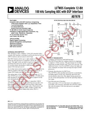 AD7878JN datasheet  